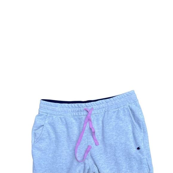 CHAMPION Light Grey Drawstring Sweatpants W/ Cinched Ankles Size M - Picture 4 of 5